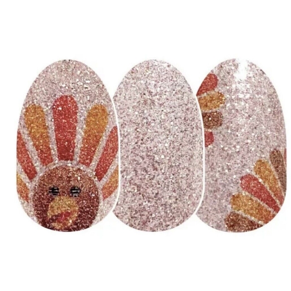 Talk Turkey - Retired Color Street - Thanksgiving - Feathers - Glitter - Picture 2 of 7